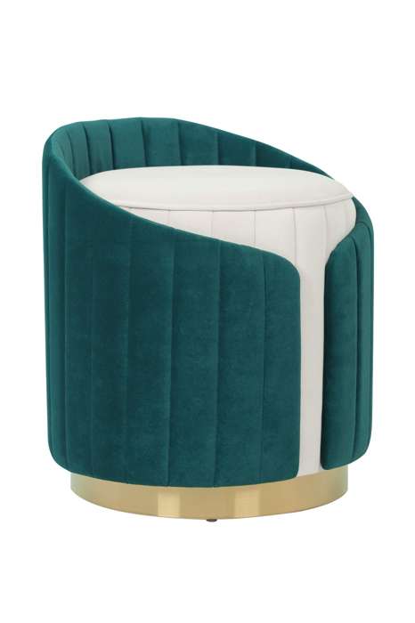 Stool Corvin 125 Ivory / Petrol