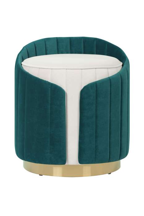 Stool Corvin 125 Ivory / Petrol - Afbeelding 2