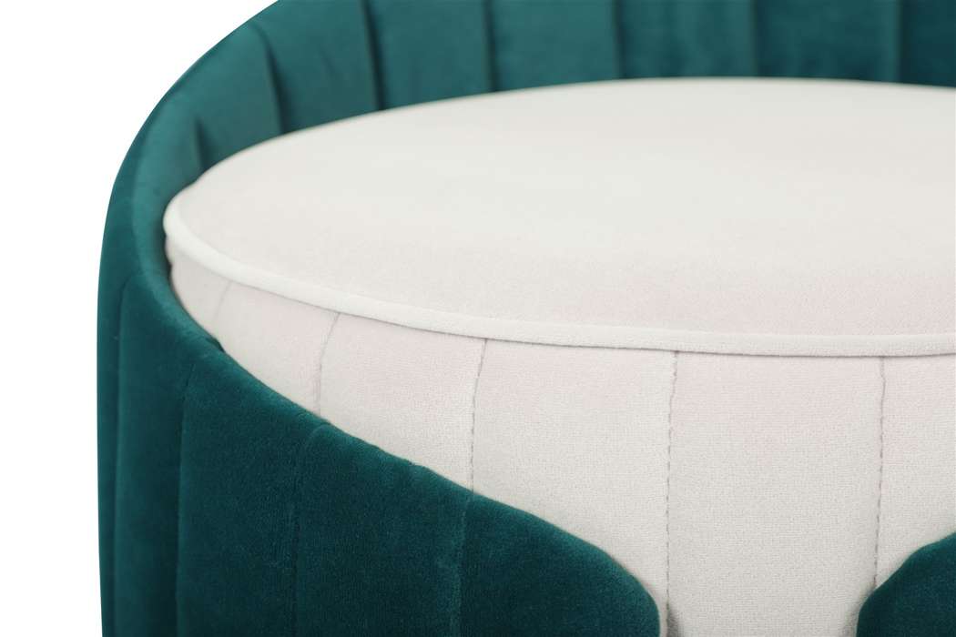 Stool Corvin 125 Ivory / Petrol - Afbeelding 4