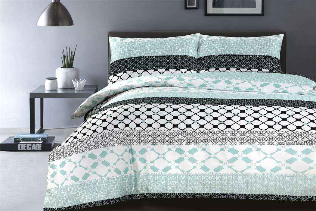 Dekbed Gisele 100-GB multi / groen 225cm x 225cm / 50cm x 75cm (2 Stk.) - Afbeelding 2