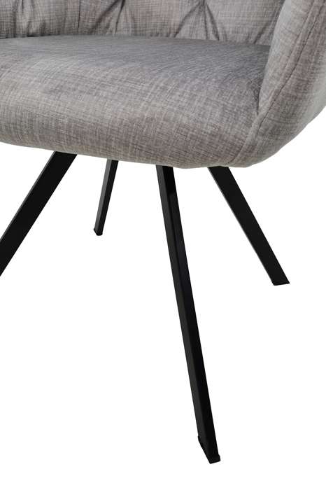 Chair Georgia set 2 light grey - Afbeelding 2