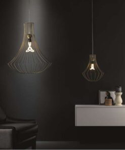 Alternative view of Hanglamp Chiara 110 goud