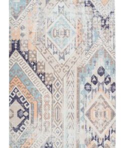 Indiana 200 multi/blauw 160x230cm