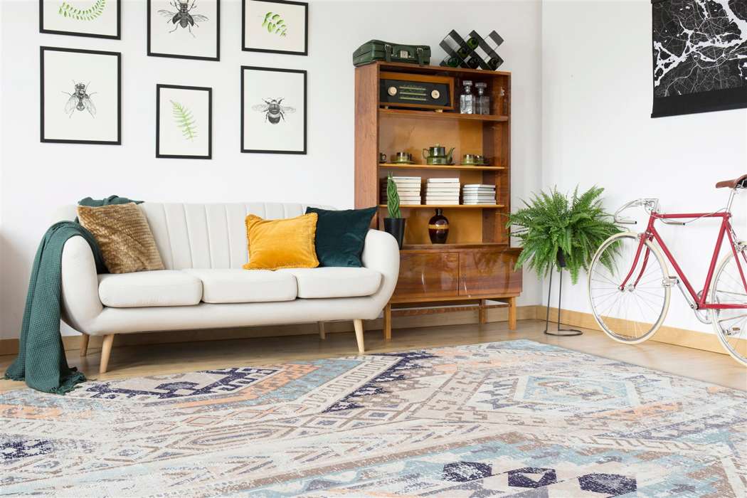 Indiana 200 multi/blauw 200x290cm - Afbeelding 2