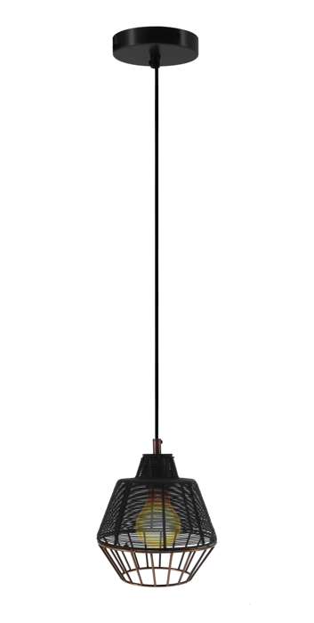 Hanglamp Libertas S zwart/koper