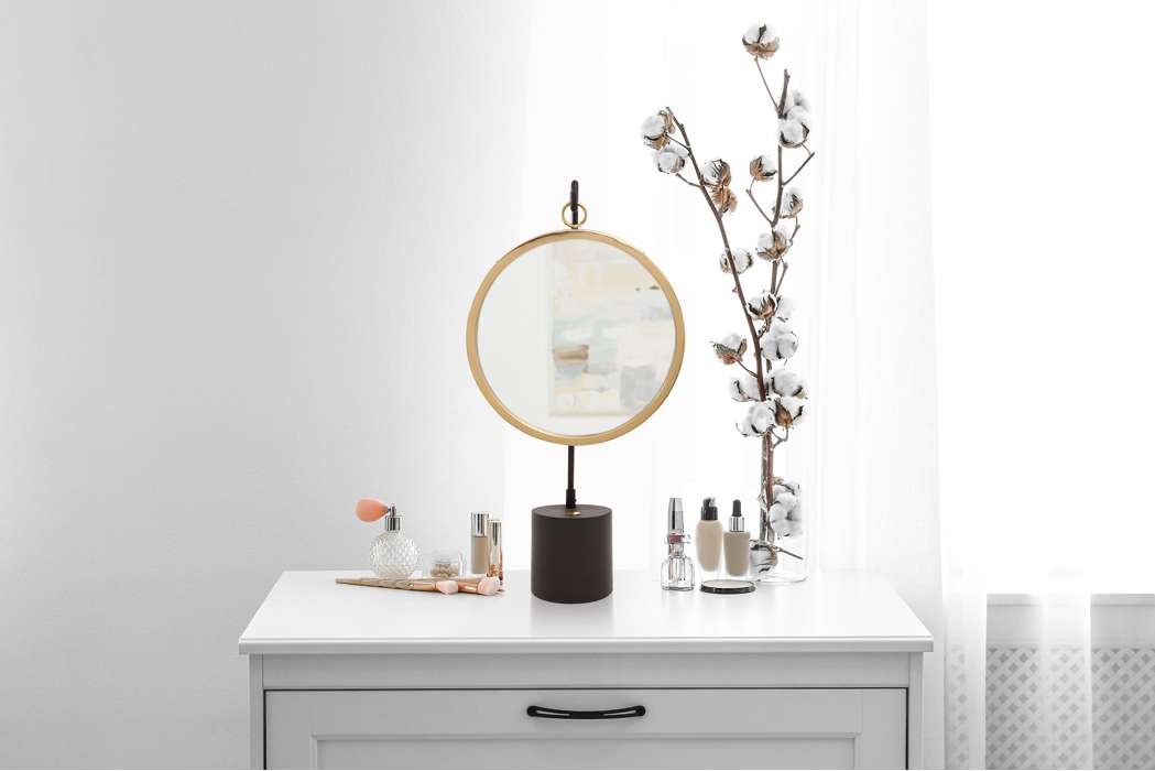 Table mirror Eleganca 225 black / gold - Afbeelding 3