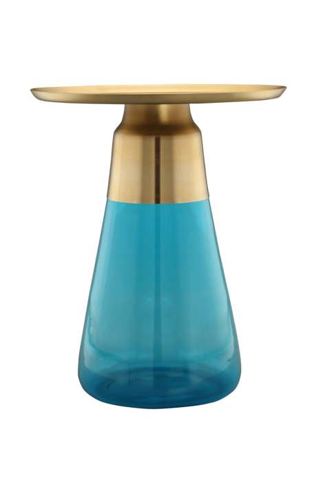 Sidetable Roman 225 blauw/goud