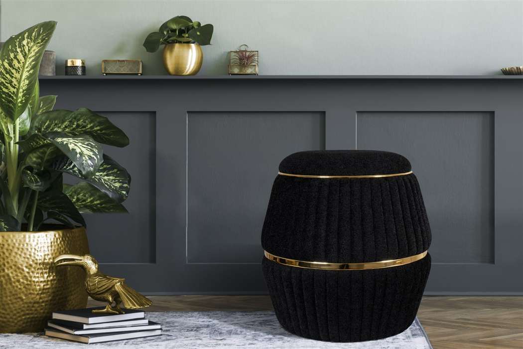 Stool Doric 235 Black / Gold - Afbeelding 3