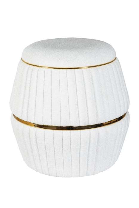 Stool Doric 235 White / Gold - Afbeelding 2