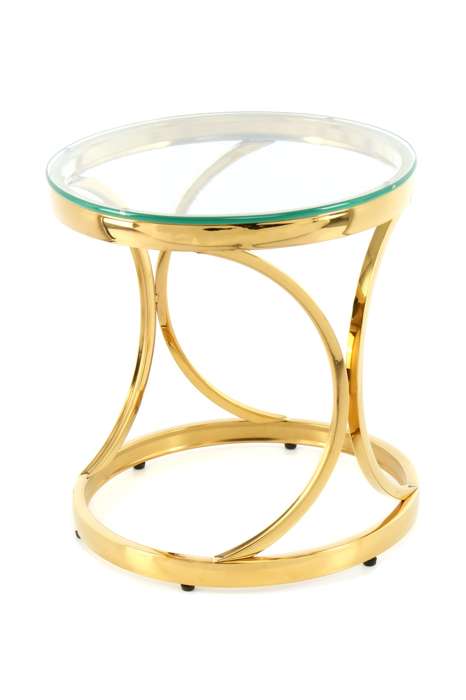 Sidetable Weyda 125 helder/goud