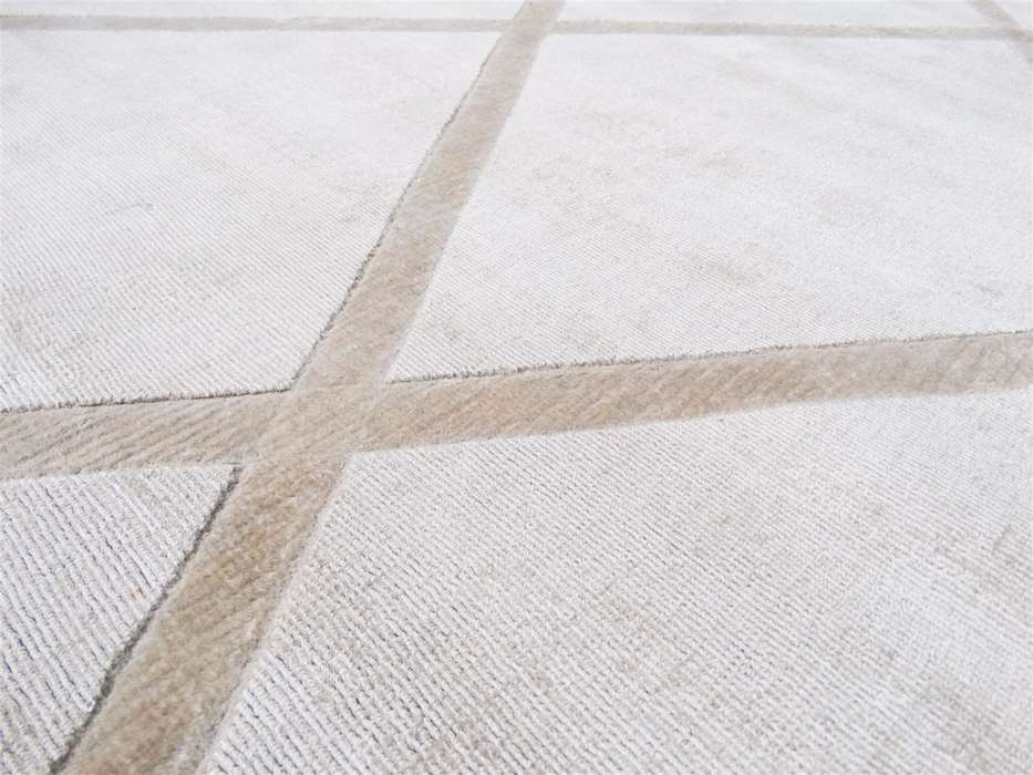 Luxury 210 ivoor/taupe 120x170cm - Afbeelding 3