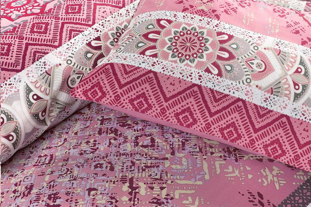 Bed linen Alegra 125-GB Multi / Pink 200cm x 200cm - Afbeelding 3