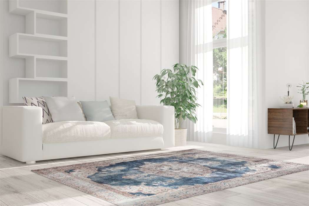 Vintage 8400 creme/blauw 160x230cm - Afbeelding 2