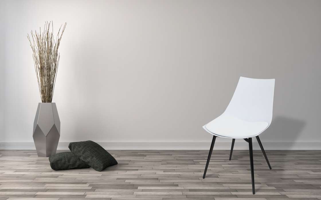Stoel Dakota 210 set van 4 wit / zwart - Afbeelding 2