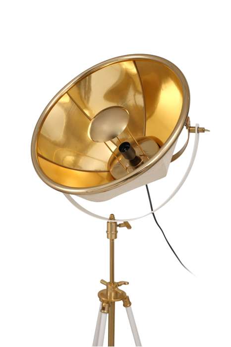Vloerlamp Bowie 125 beige/goud/wit - Afbeelding 3