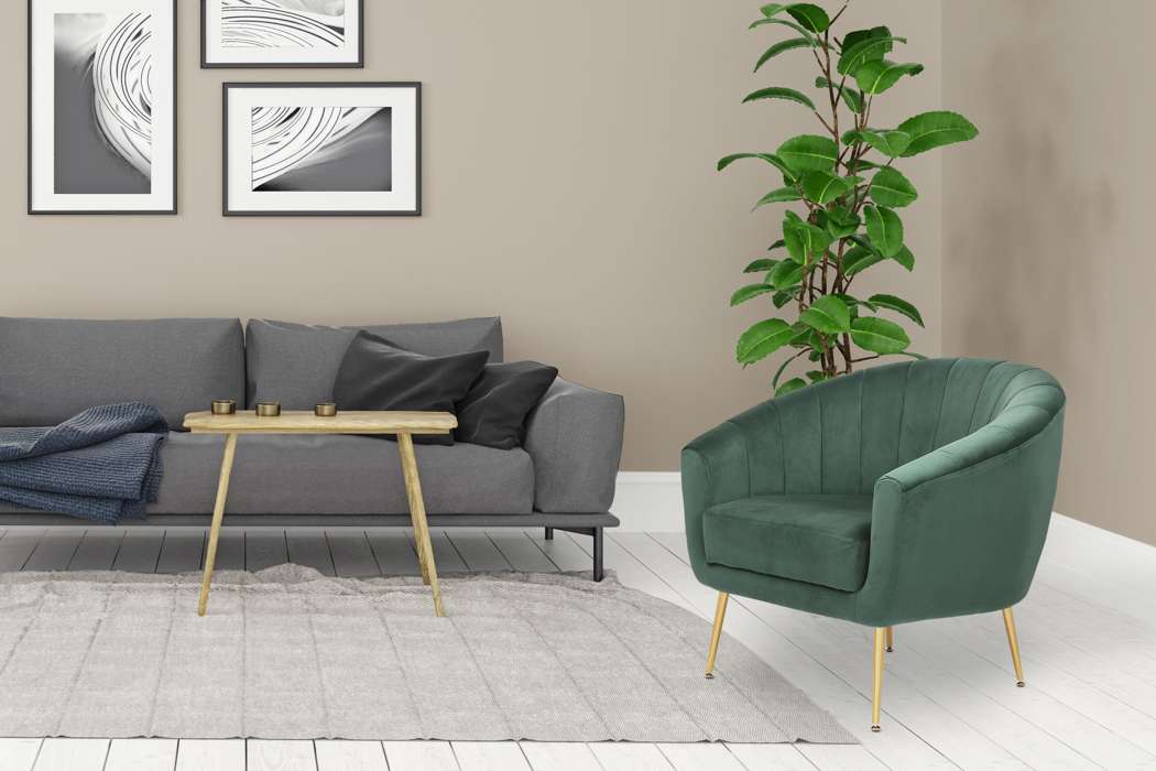 Armchair / Sofa Doreen 125 Green - Afbeelding 2