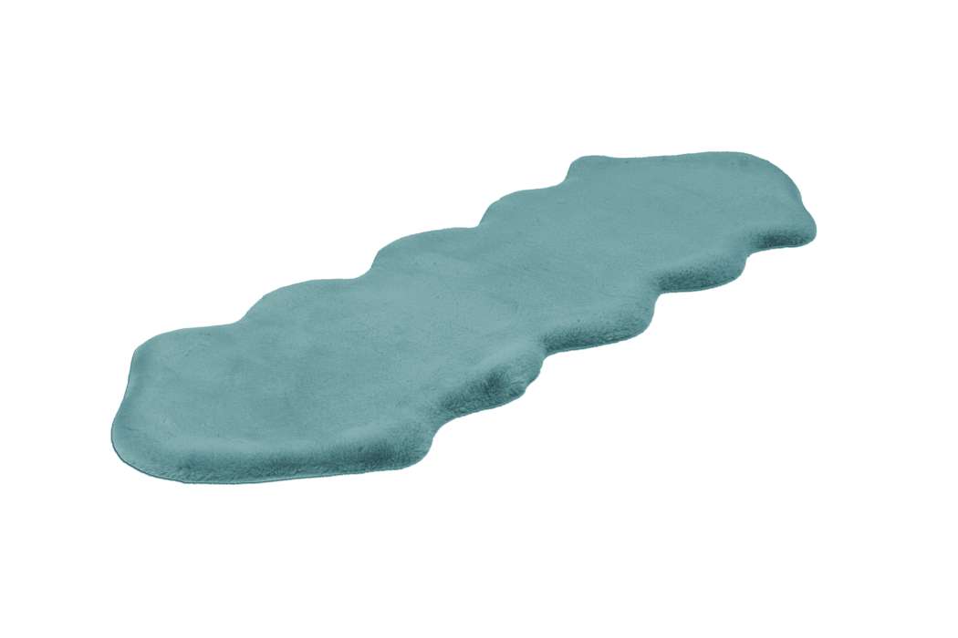 Rabbit Double Sheepskin 300 turquoise 60x180cm - Afbeelding 4