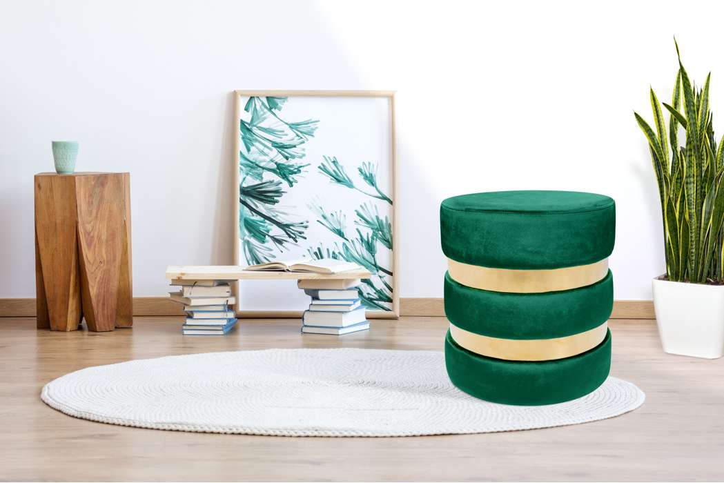 Hocker Novalie 210 groen - Afbeelding 2