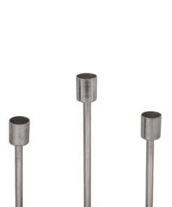 Alternative view of Candle Holder Art Deco 525 grey / silver