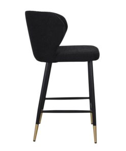 Alternative view of Bar chair Giorgio 66cm boucle black