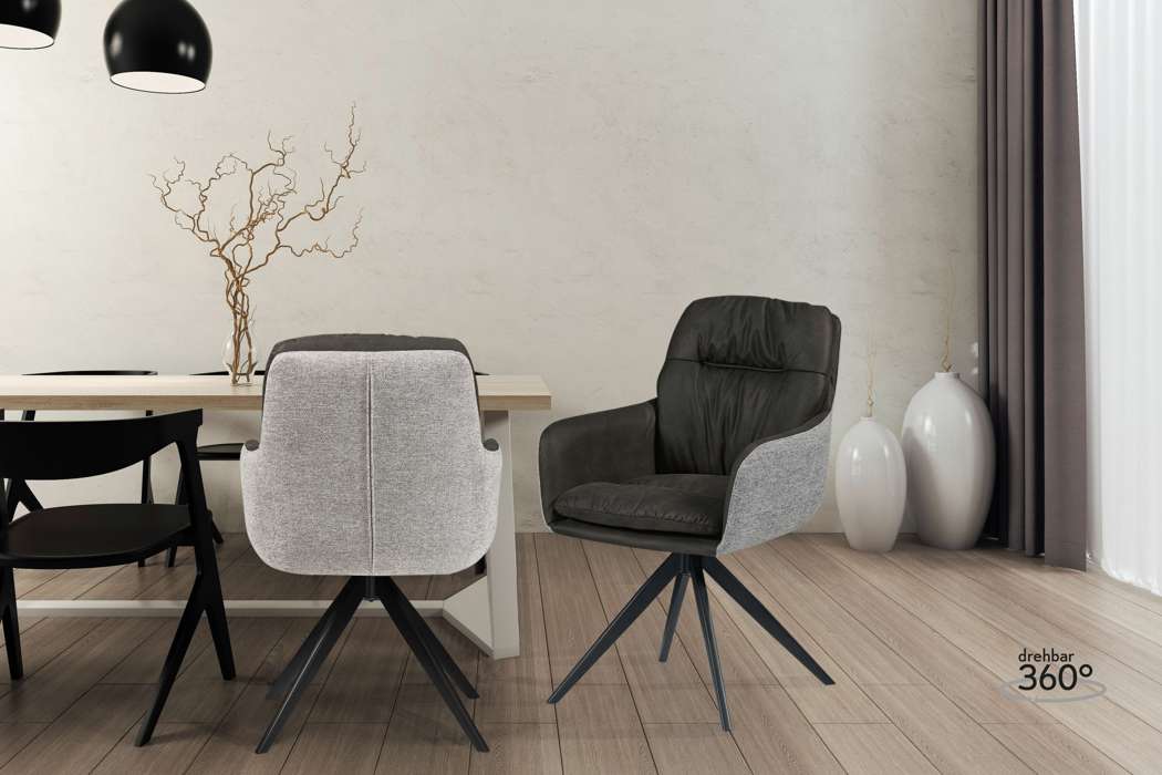 Chair Dian 125 Schwarz - Afbeelding 2