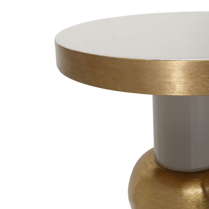 Bijzettafel Art Deco 2125 taupe/goud - Afbeelding 3