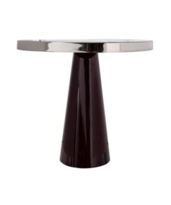 Side table Art Deco 625 berry / silver