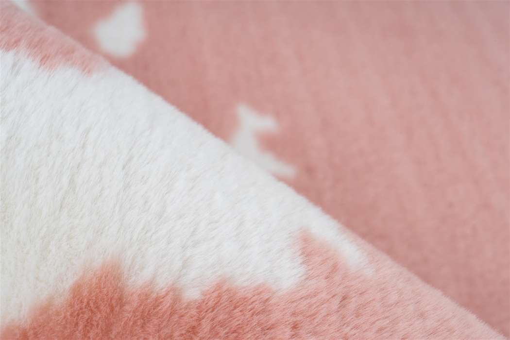 Rabbit Animal 500 roze/wit 120x160cm - Afbeelding 3