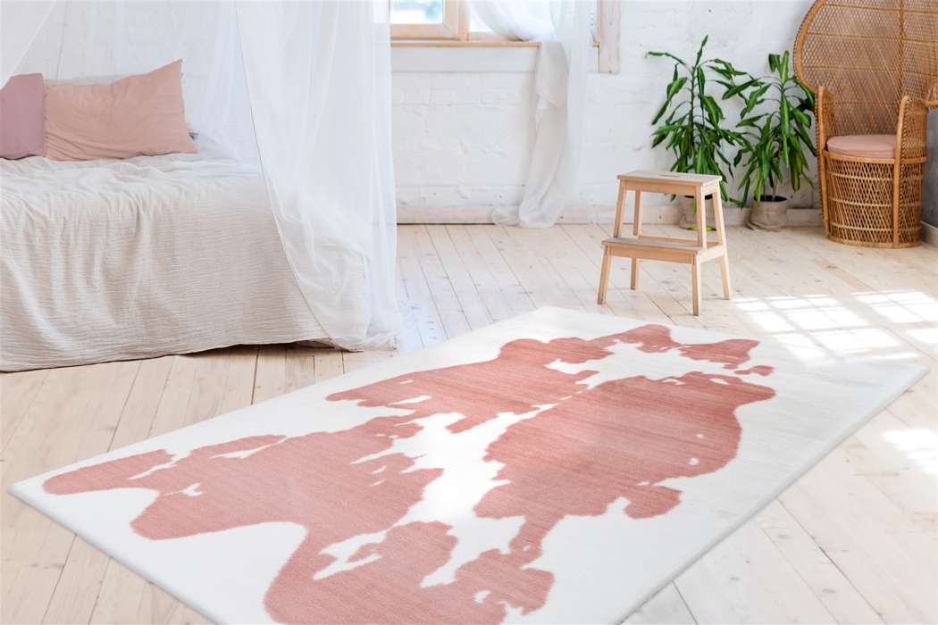 Rabbit Animal 500 roze/wit 160x230cm - Afbeelding 2