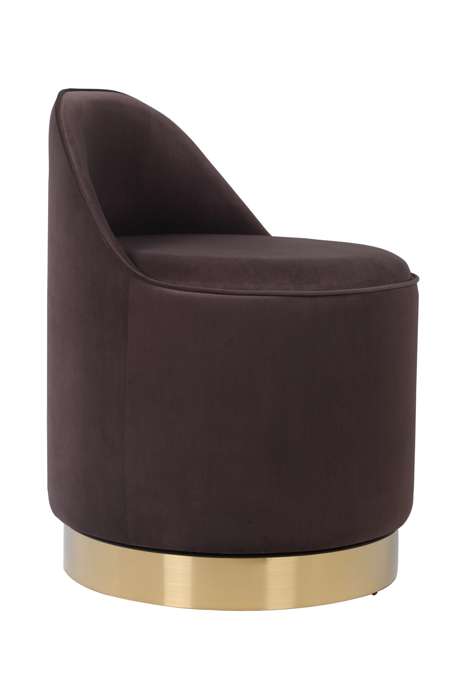Swivel stool Viktor 125 brown