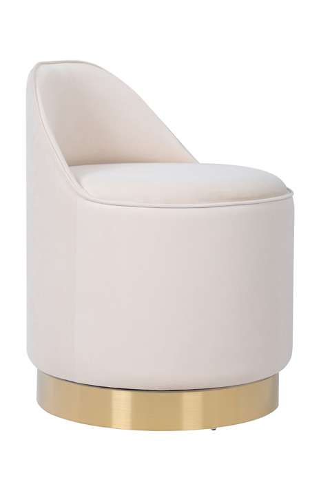Swivel stool Viktor 125 ivory