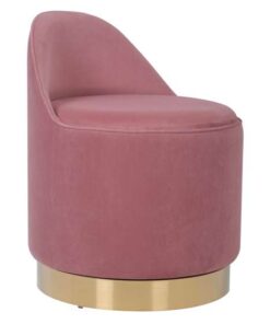 Swivel stool Viktor 125 old pink