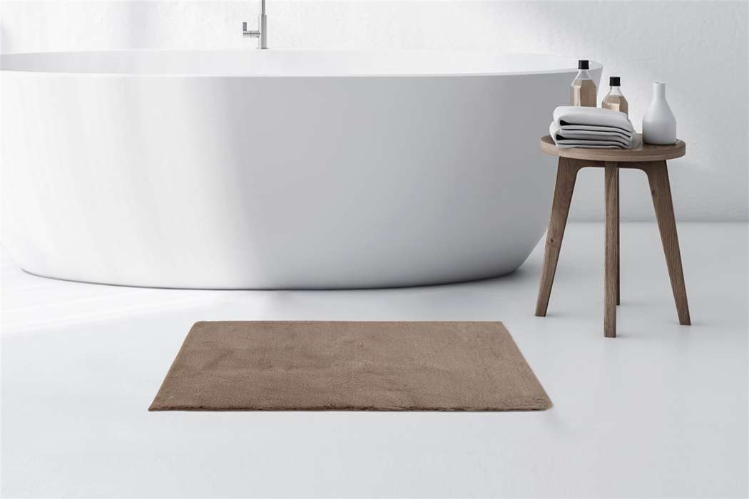 Badmat Rabbit light 50x90cm, donker beige - Afbeelding 2