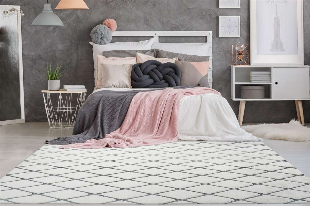 Vivica 225 wit/antraciet 160x230cm - Afbeelding 2