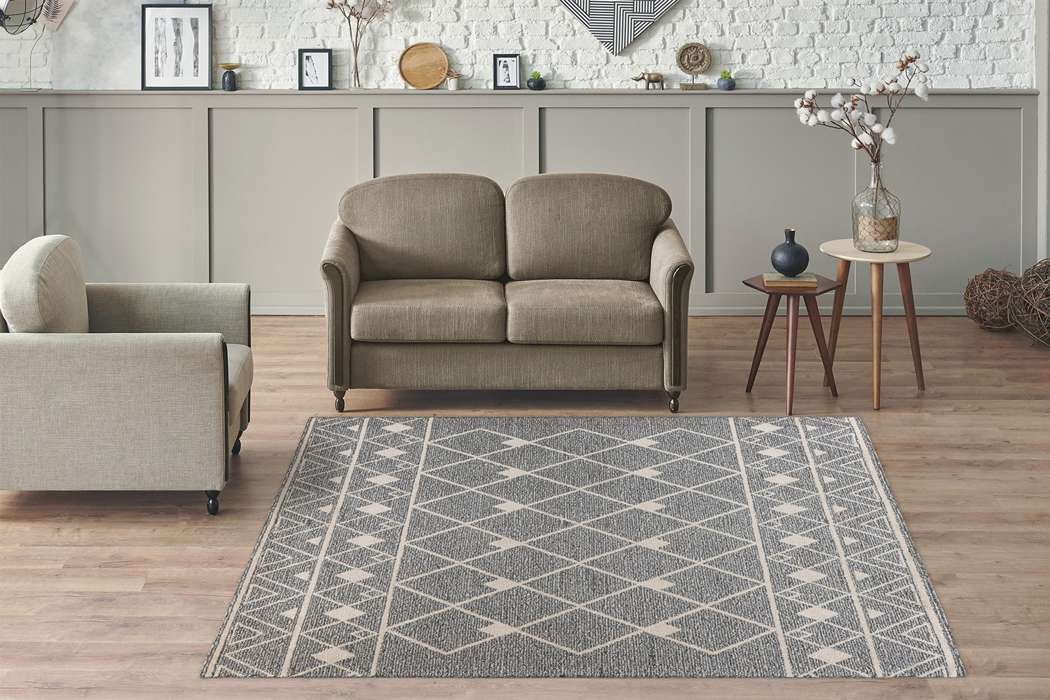 Rhombus 325 grijs/beige 80x150cm - Afbeelding 2