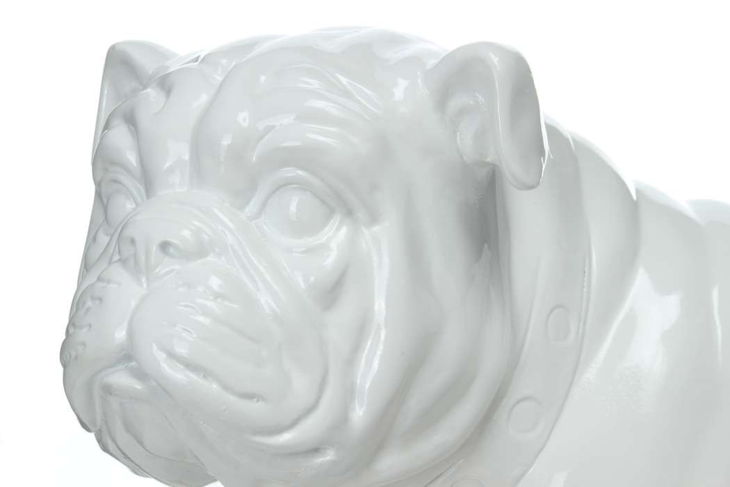 Sculptuur Bulldog 21-J wit - Afbeelding 3