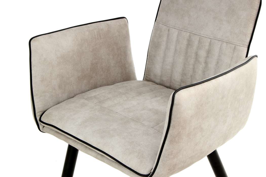 Chair Penelope set 2 light grey - Afbeelding 3