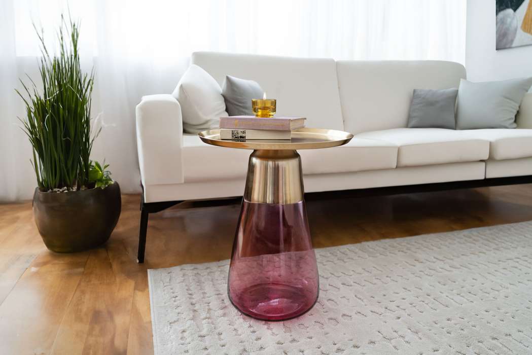 Sidetable Roman 225 rose/goud - Afbeelding 2