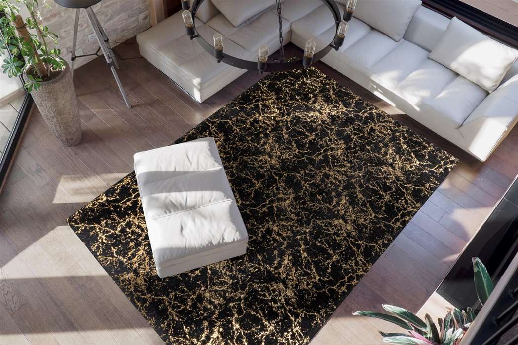 Bijou 225 zwart/goud 160x230cm - Afbeelding 2