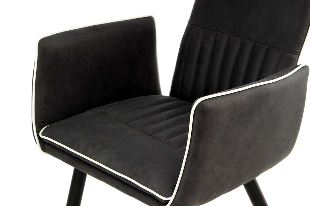 Chair Penelope set 2 black/white - Afbeelding 3