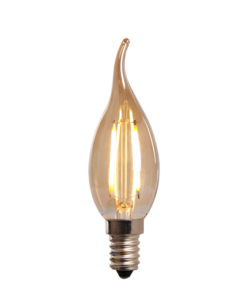 LED lamp filament flame 2W goud