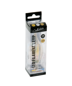Alternative view of LED lamp filament flame 2W goud