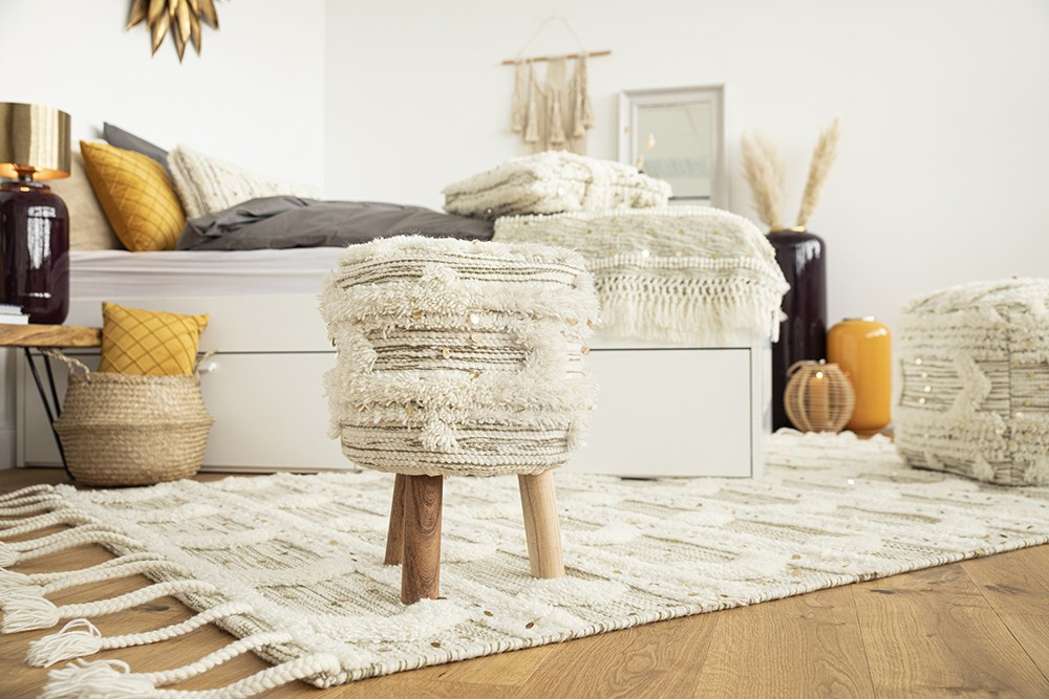 Poof Bohist 425 Cream/Khaki - Afbeelding 3