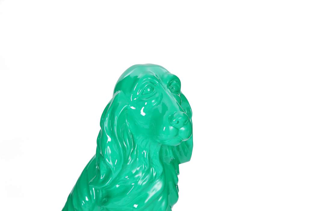 Sculptuur Munsterlander 21-J groen - Afbeelding 2