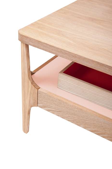 Kaffeetafel Addison III roze - Afbeelding 3