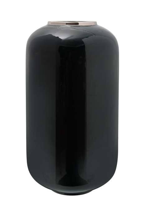 Vase Art Deco 275 Dark Green / Silver