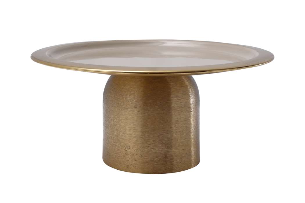 Taartschaal Art Deco 325 goud/taupe