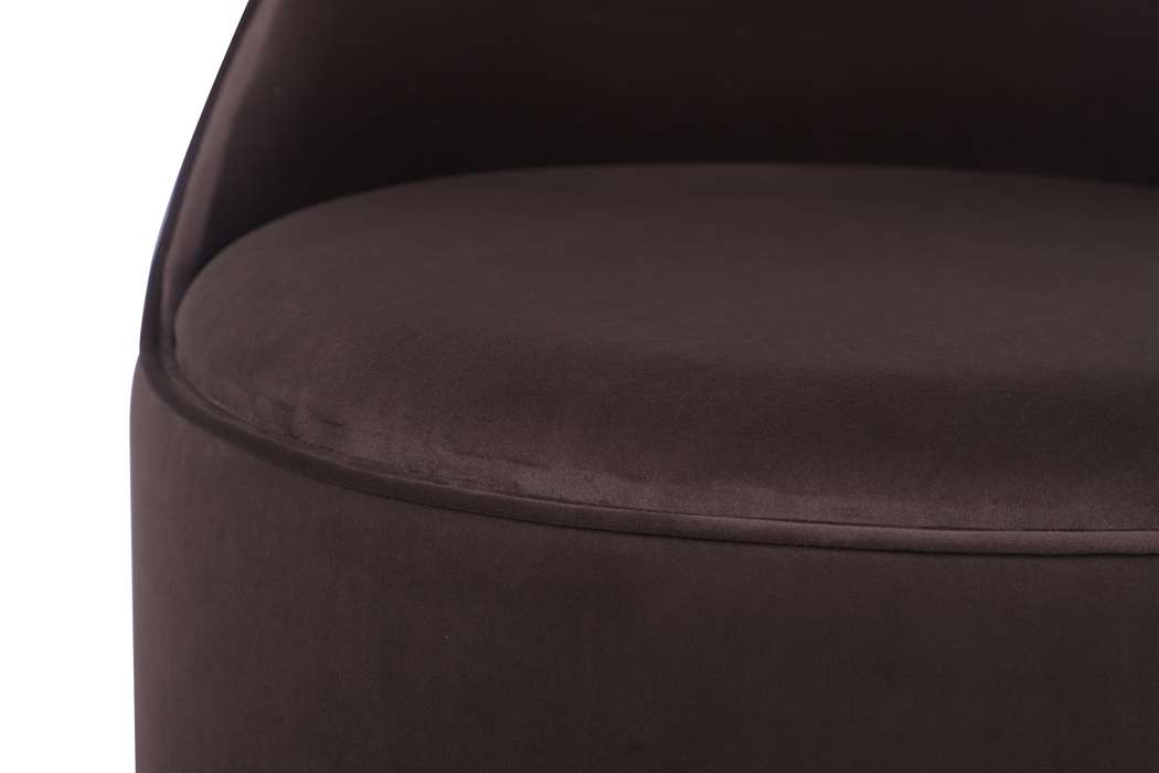 Swivel stool Viktor 125 brown - Afbeelding 4