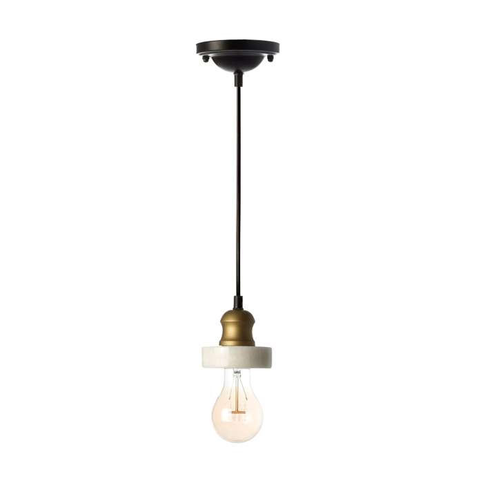 Hanglamp Musica II wit/messing