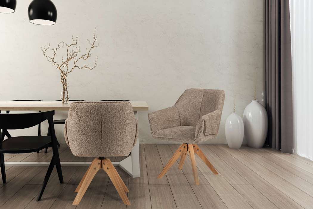 Chair Dian 225 Taupe - Afbeelding 2